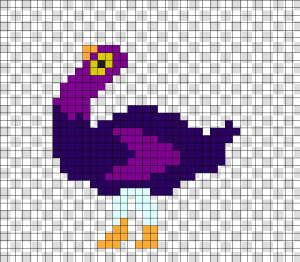 Trash Dove By Scenequeenn On Kandi Patterns Trash Dove    Mario Bullet Pixel Art  HD Png Download