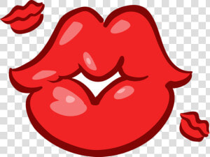 Vector Illustration Of Mouth Lips Blowing Kisses   Cartoon Lips Blowing Kiss  HD Png Download