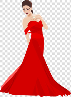 Female Clipart Fashion Model  HD Png Download