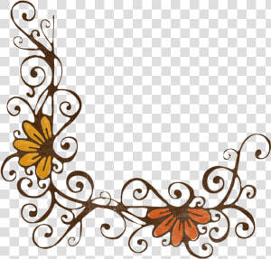 Halloween Themes  Png  Boarders  Picasa Web  Slate    Elegant Floral Borders Design  Transparent Png