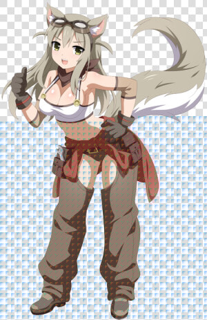 Body Pillow Anime Png   Lily The Fox Mechanic Fanart  Transparent Png