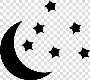 Stars And Moon Svg   Luna Y Estrellas Dibujo  HD Png Download