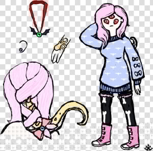 Pastel Goth Tentacle Monster Girl By Askearlgrey   Cartoon  HD Png Download