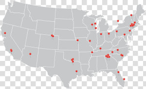 United States Map Distance  HD Png Download