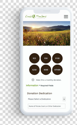 Donation Page Design Tips Mobile Responsive   Iphone  HD Png Download