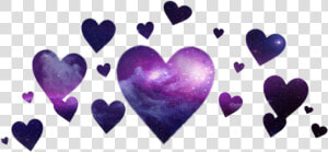  corazones  heart  corona  crown  galaxy  galaxia   Black Heart Crown Png  Transparent Png
