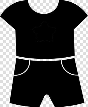 Transparent Dress Icon Png   Baby Clothes Black And White Clipart Png  Png Download