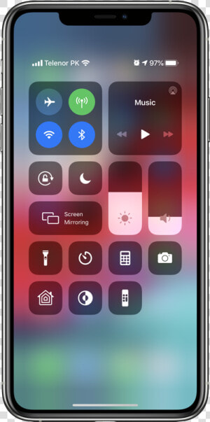 Tap On Screen Mirroring In Control Center   Iphone X Screen Recording  HD Png Download