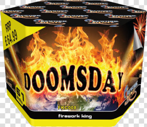 Doomsday 61 Shot Firework Cake   Flame  HD Png Download