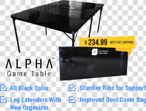 Alpha Game Table By Firmer Terra Llc  An Epic Gaming   Coffee Table  HD Png Download