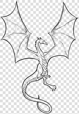 Transparent Skyrim Dragon Png   Dragon Coloring Pages  Png Download