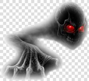 Glowing Red Eyes Png   Skull With Red Eyes Transparent  Png Download