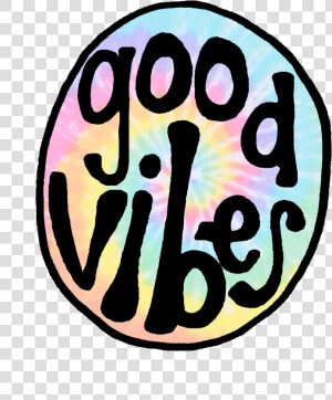 Groovy Tie Dye Good Vibes Circle Clipart   Png Download   Transparent Good Vibes Logo  Png Download