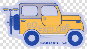 Cover Image For Blue 84 Jeep Go Explore Decal  HD Png Download