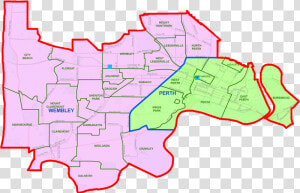 Perth District Map   Map  HD Png Download