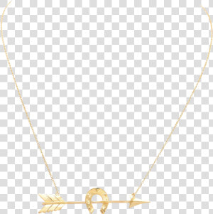Gold Arrow And Horseshoe Necklace   Necklace  HD Png Download
