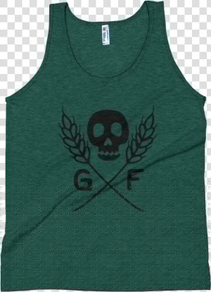 Gf Skull Mockup Front Flat Tri Evergreen  HD Png Download