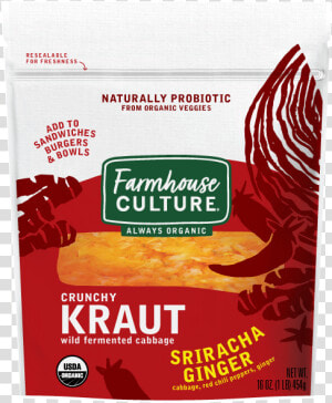Srirachaginger Kraut Fermented  HD Png Download
