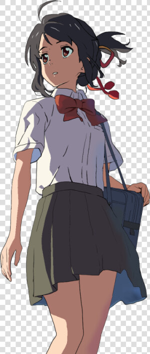  anime  manga  girl  cute  kiminonawa  yourname  cartoon   Your Name Anime Characters  HD Png Download