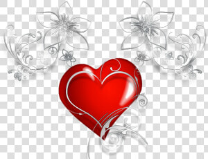  heart  love  valentines  vines  flowers  vector  sticker   Love  HD Png Download