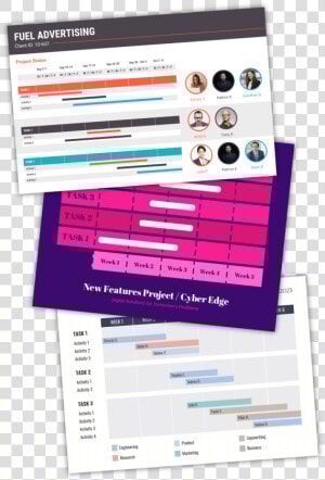 Gantt Chart Design  HD Png Download