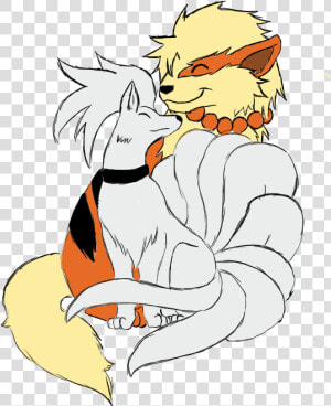 The Dreamyard Team   Shiny Ninetales X Arcanine  HD Png Download