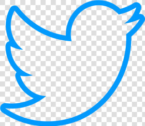 Edtechteacher Bird Blue Twitterbirdoutlineblue   White Twitter Bird Transparent  HD Png Download
