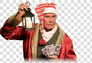 Transparent Scrooge Png   Christmas David Hasselhoff  Png Download