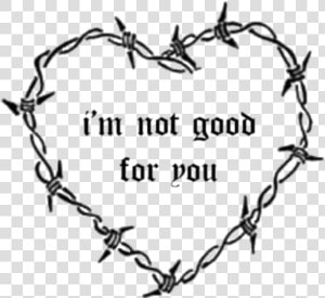 sad  gothic  hearts  transparent  cyber  background   Barbed Wire Heart Drawing  HD Png Download