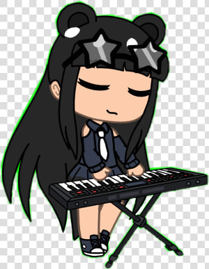  gacha  life  gachalife  pretty  koala  bear  piano   Gacha Life Cute Girls  HD Png Download
