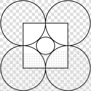 At Each Corner Of The Square We Place A Circle Of Radius   Circle  HD Png Download