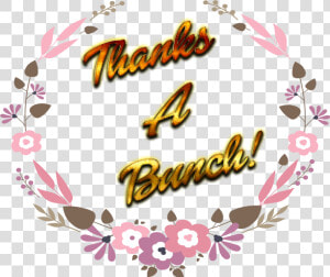 Thanks A Bunch Png Free Download   Cross stitch  Transparent Png