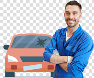 Happy Guy Broken Car 2 E1528722593676 Cash For Junk   Car  HD Png Download