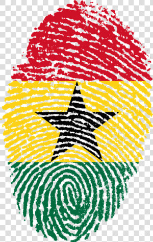 Ghana Flag Fingerprint  HD Png Download