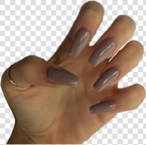 Clip Art Aesthetic Nails   Purple Grey Acrylic Nails  HD Png Download