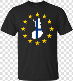 Finland Map Inside European Union Eu Flag T shirt  HD Png Download