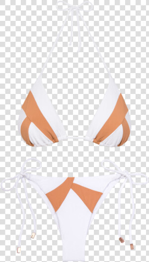 White Wave Triangle Bikini   Lingerie Top  HD Png Download