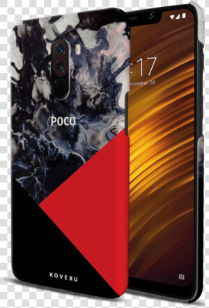Red Splash Cover Case For Poco F1  HD Png Download
