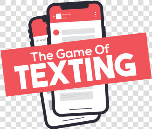 The Game Of Texting   Label  HD Png Download