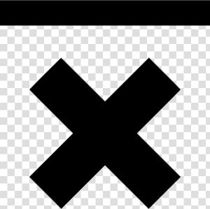 X Delete Bottom Top Line Abstract   Graphic Design  HD Png Download