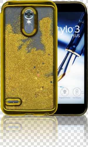 Lg Stylo 3 Mmelectroplated Water Glitter With Stars  HD Png Download