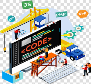 Web Designing   Web Development Illustration Png  Transparent Png