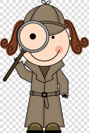 Detective Clipart Free   Detective Magnifying Glass Clip Art  HD Png Download