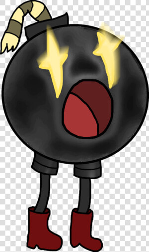 Paradigm Bomb With Legs   Cartoon  HD Png Download
