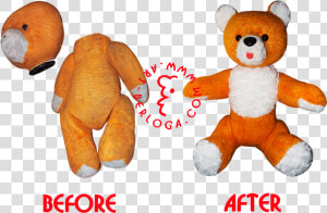 Restoration Toy Yellow Teddy Bear   Teddy Bear Restoration Before And After  HD Png Download