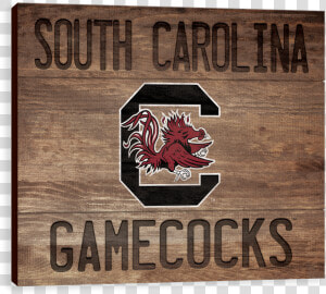 South Carolina Gamecocks Wood Burn   Poster  HD Png Download