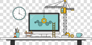 Transparent Website Under Construction Png   Website Under Construction Illustration  Png Download