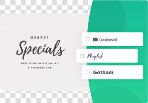 Upload Your Own Fonts To Bannersnack   Business Card  HD Png Download