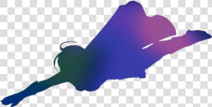Transparent Flying Superwoman Art   Silhouette  HD Png Download