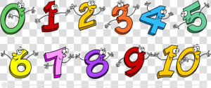 Number 1 Clipart Number   1 2 3 4 5 Cartoon  HD Png Download